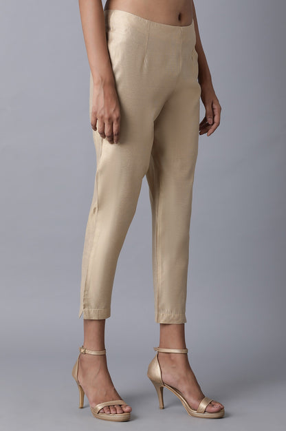 Light Gold Slim Pants