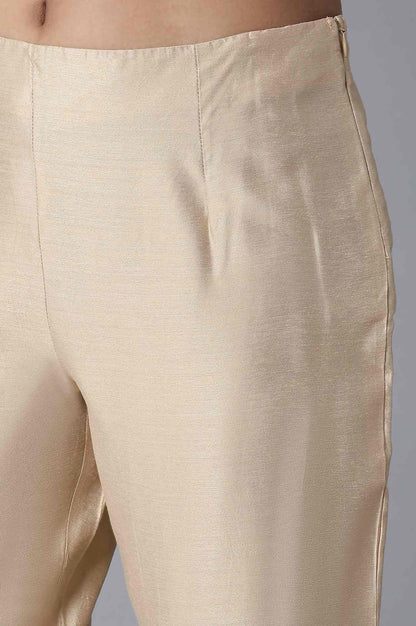 Light Gold Slim Pants