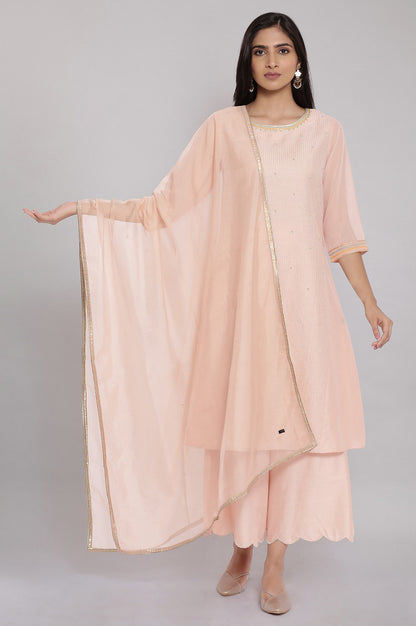 Light Pink Organza Dupatta