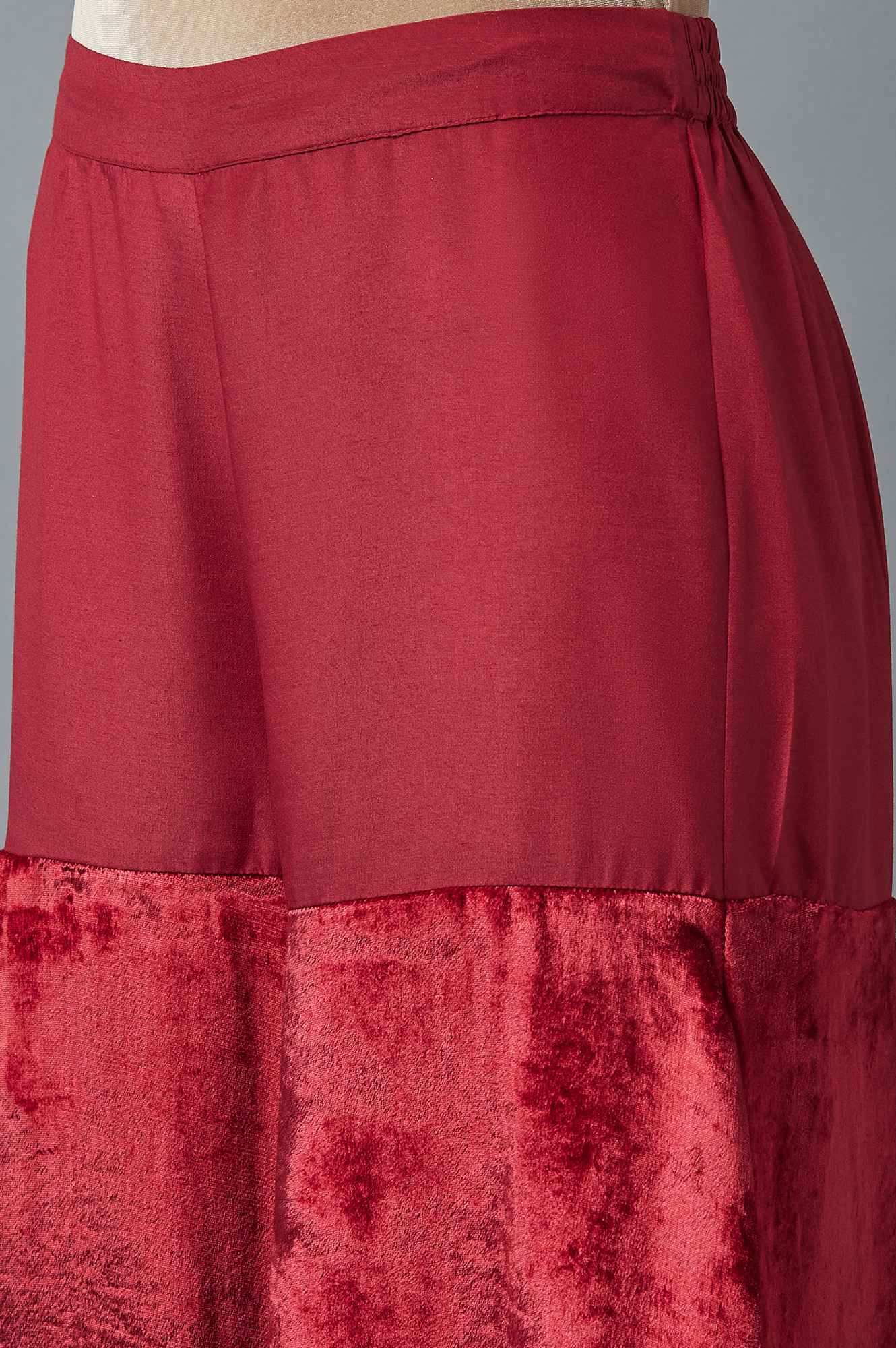 Red Short kurta-Sharara-Dupatta Set