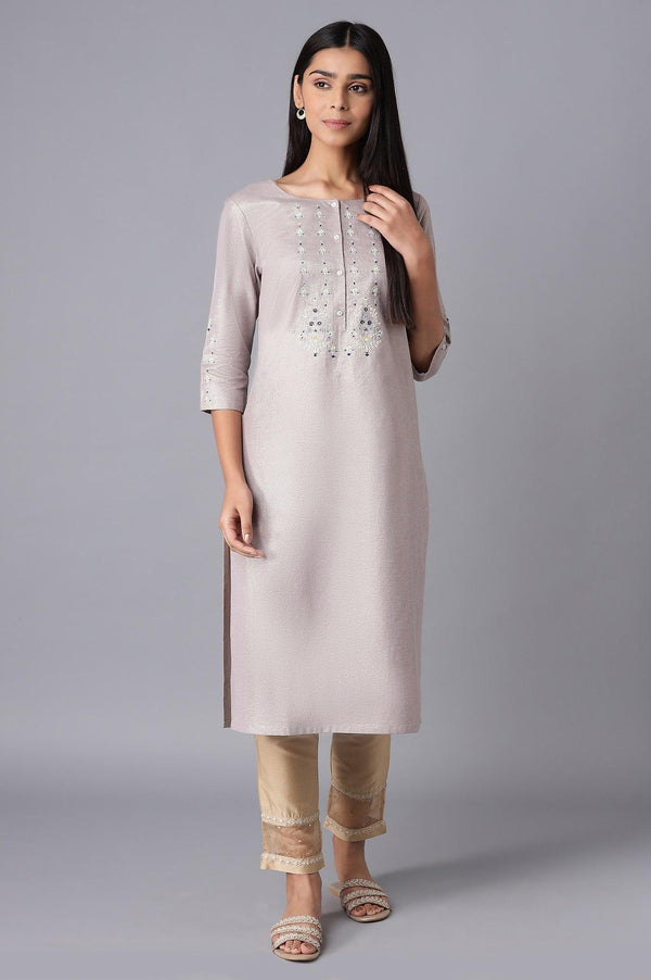 Light Purple Shimmery kurta
