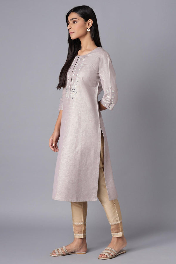 Light Purple Shimmery kurta