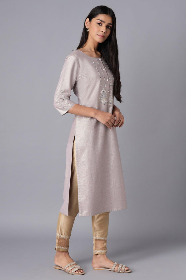 Light Purple Shimmery kurta