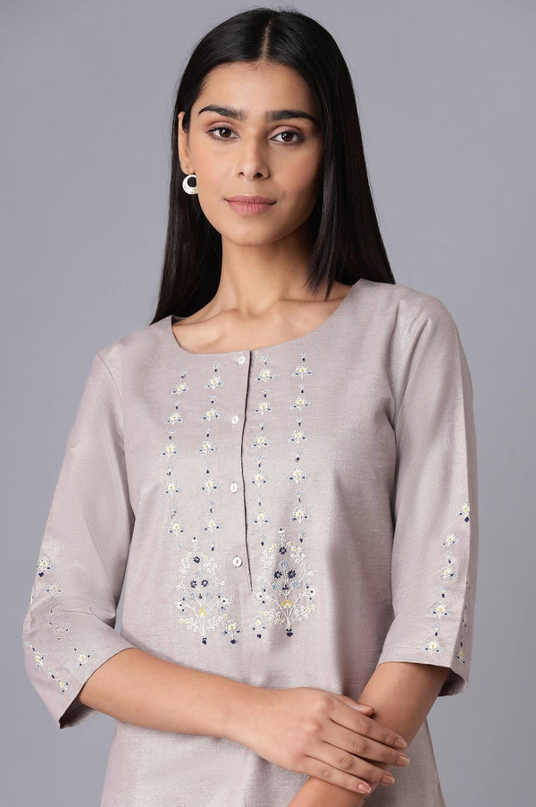 Light Purple Shimmery kurta