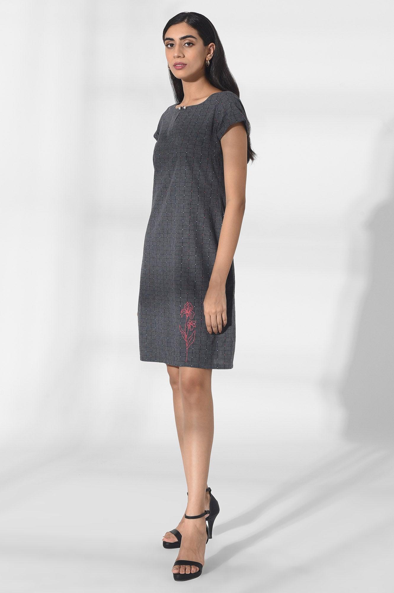 charcoal grey sheath dress Charcoal Blazer & Sheath Dress Set