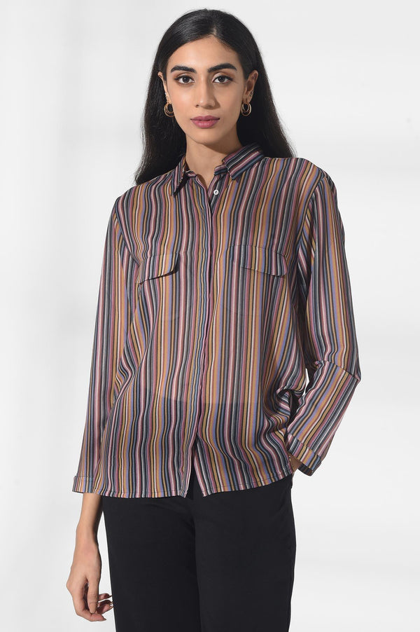 Multicoloured Georgette Shirt