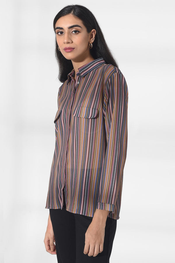 Multicoloured Georgette Shirt