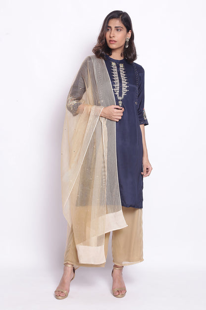 Blue Festive Embroidered kurta