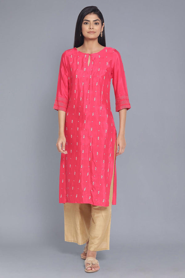 Fuchsia Pink Festive kurta