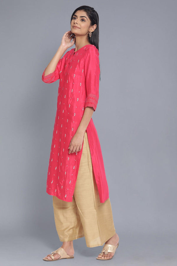 Fuchsia Pink Festive kurta