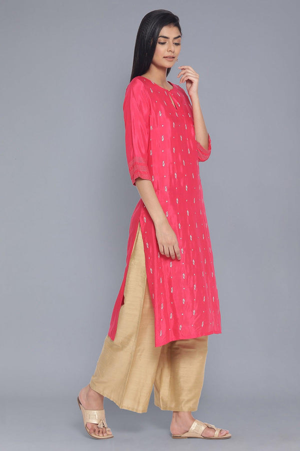 Fuchsia Pink Festive kurta