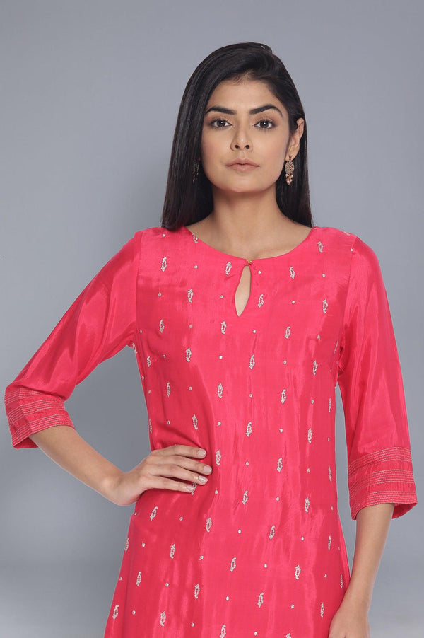 Fuchsia Pink Festive kurta