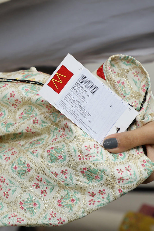 Ecru Festive Short kurta And Sharara Set