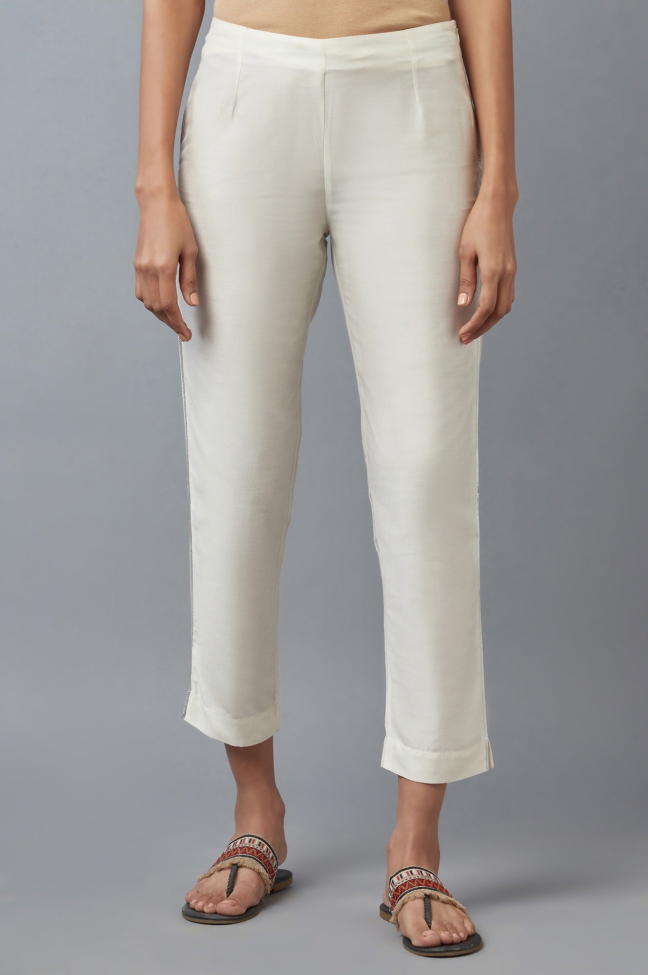 Ecru Slim Pants