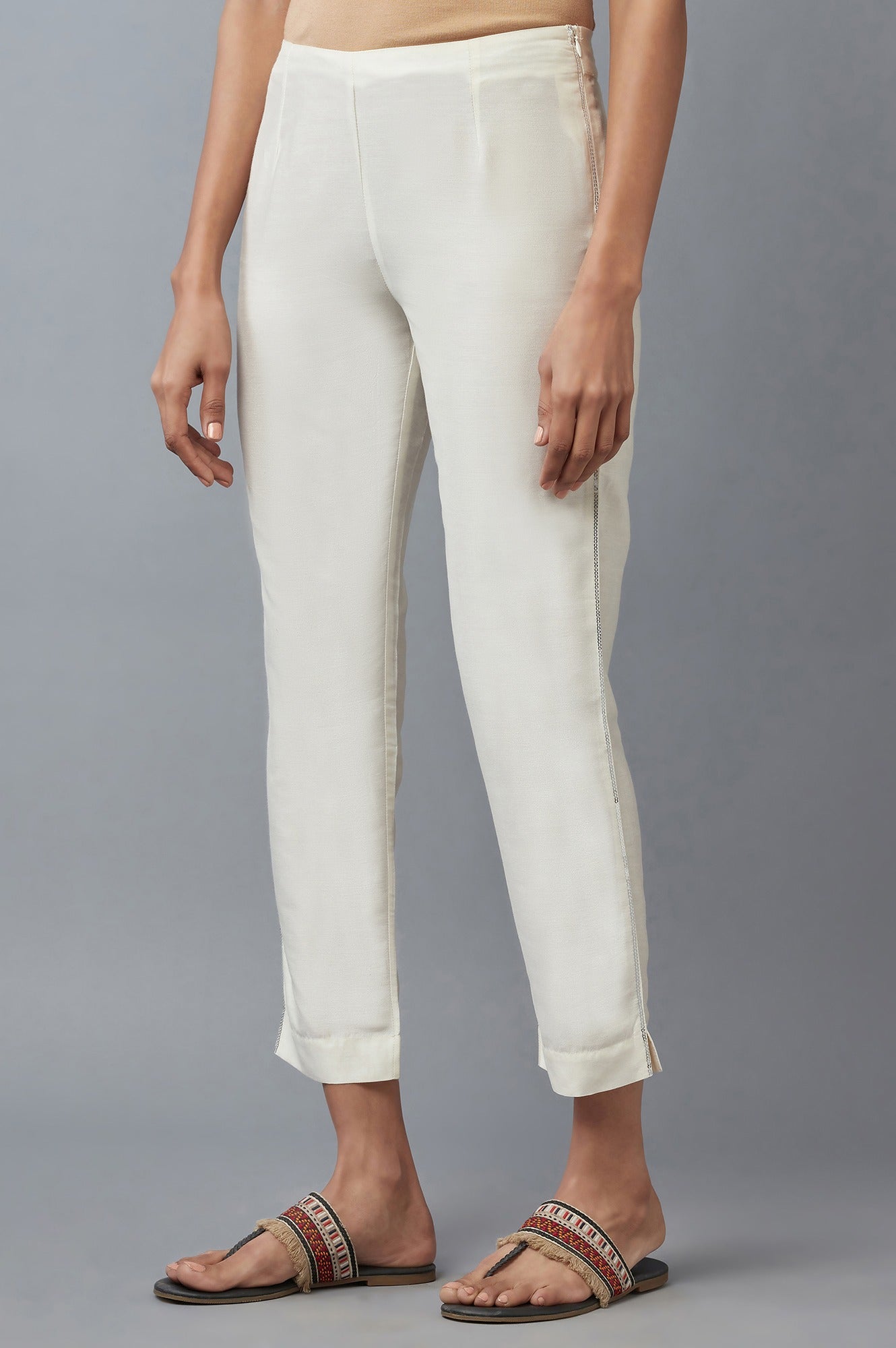 Ecru Slim Pants