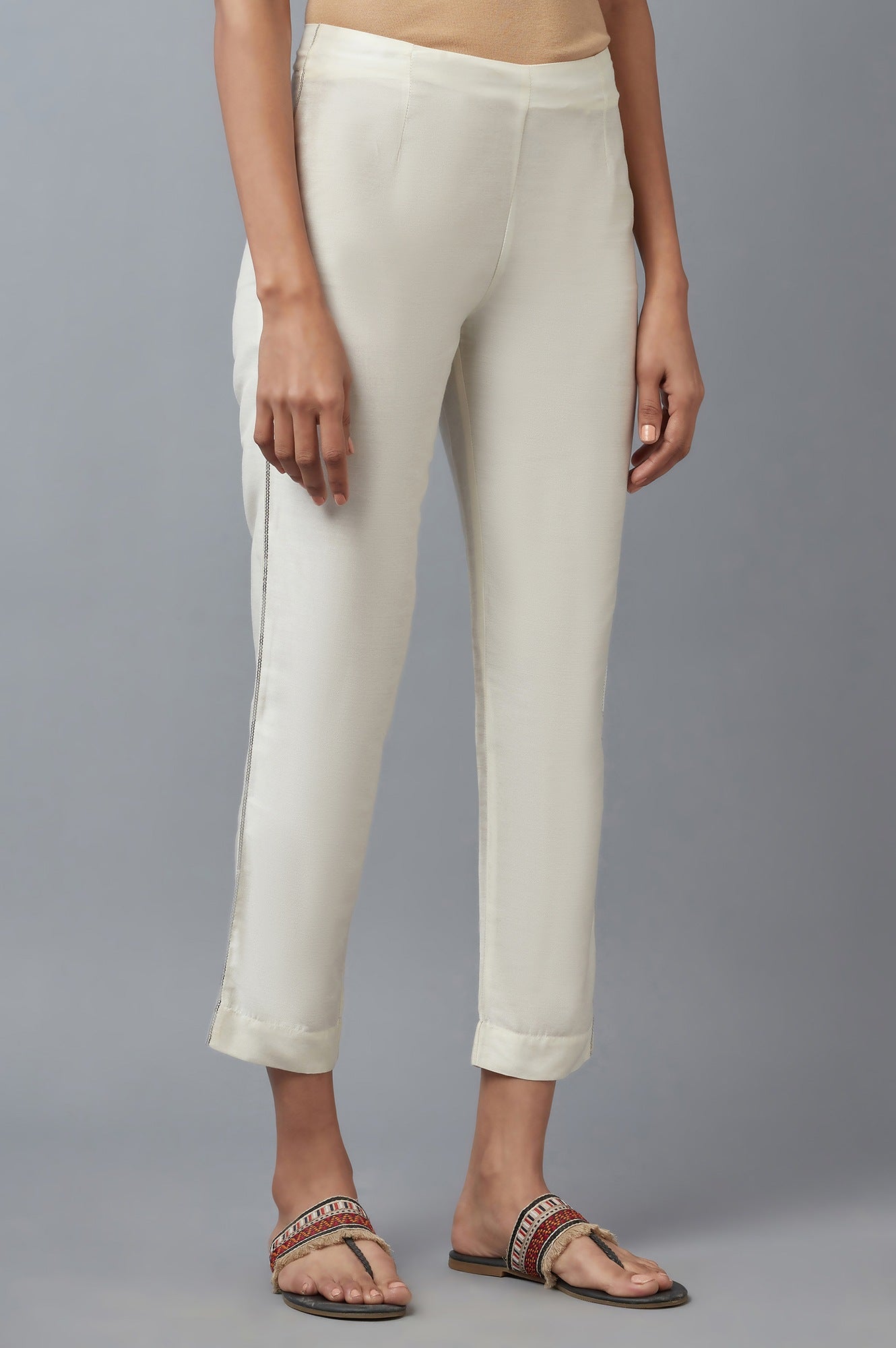 Ecru Slim Pants