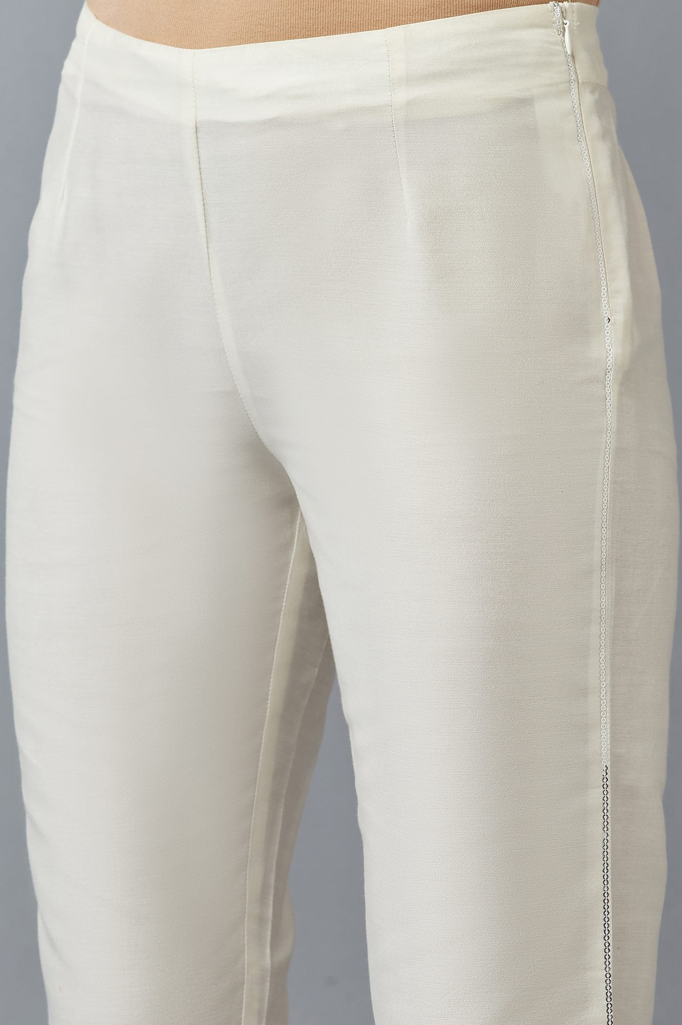 Ecru Slim Pants