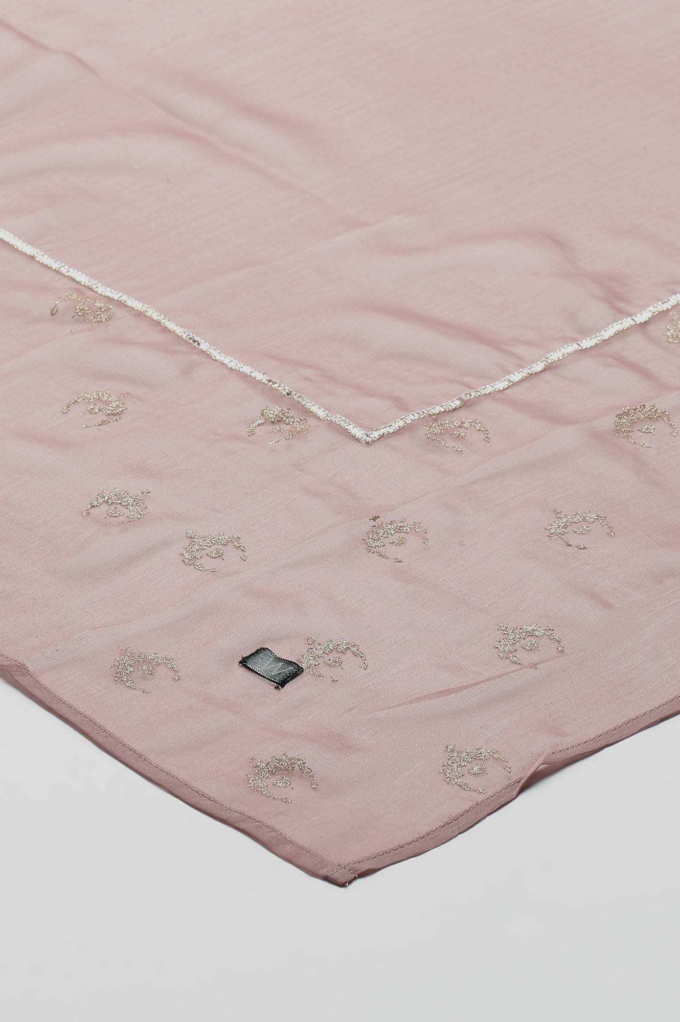 Light Pink Festive Paisley Print Dupatta