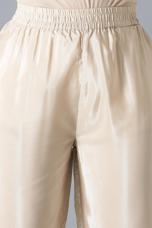 Ecru And Beige Heavy Festive kurta With Parallel Pants And Dupatta