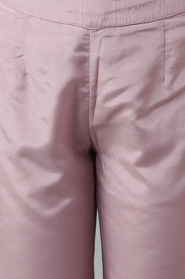 Lemon Yellow Embroidered Chanderi kurta With Slim Pants And Dupatta