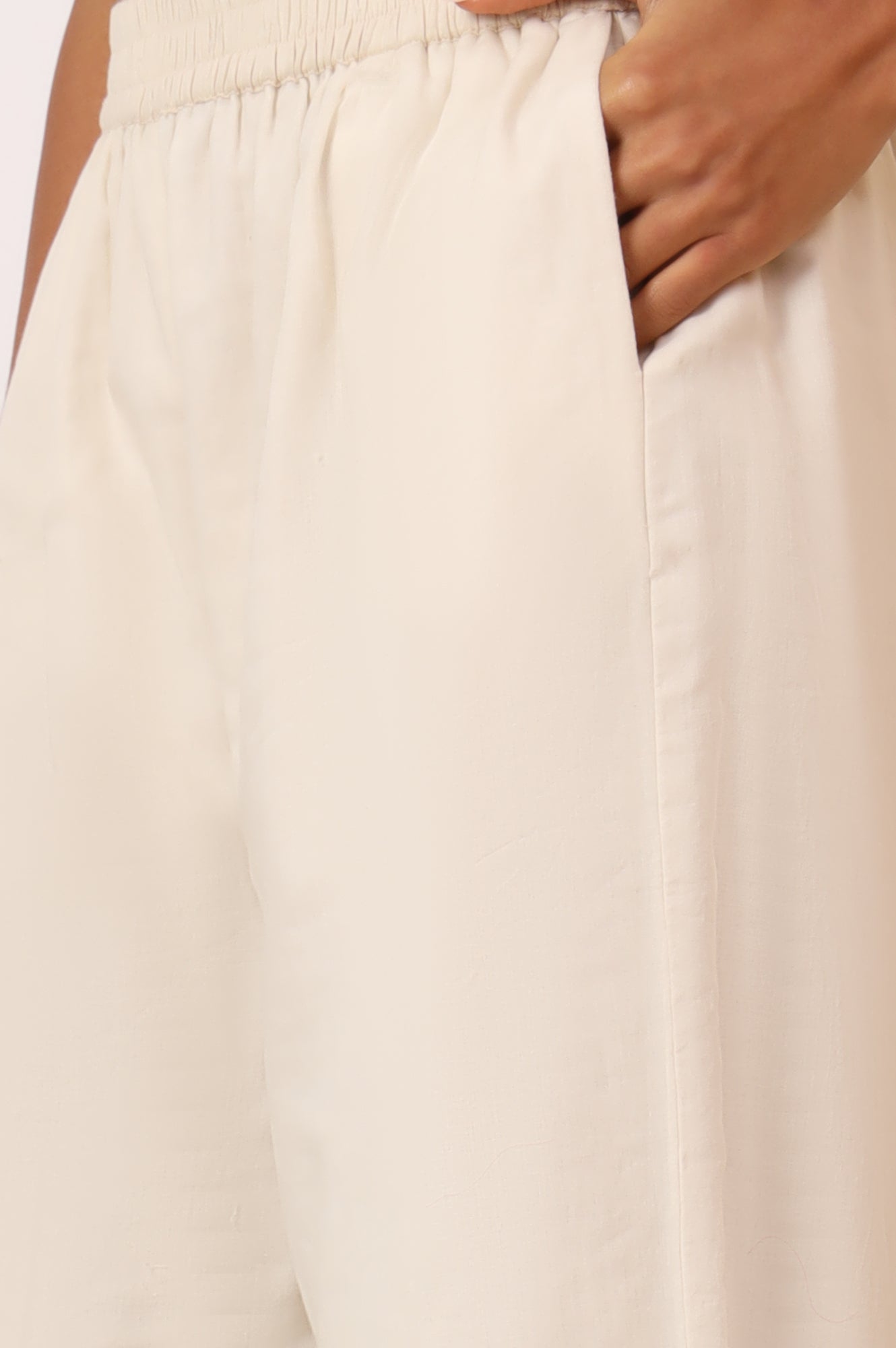 White Heavy Embroidered Anarkali Kurta, Pants and Dupatta Set