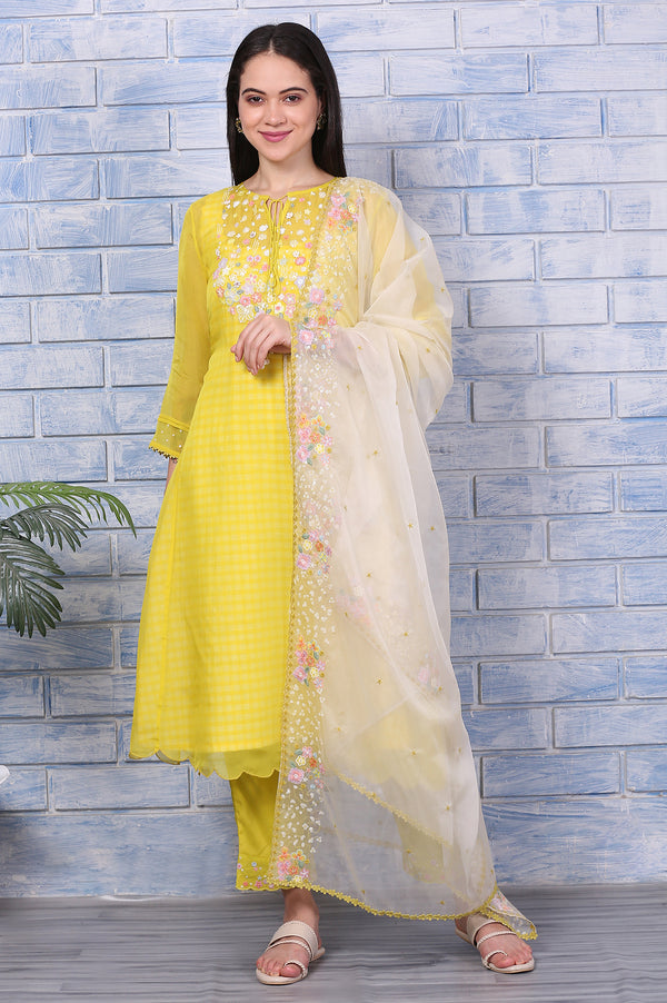 Shop Designer Haldi Dress for Women in Vibrant Yellow Tones - Wishful by W Shop Designer Haldi Dress for Women in Vibrant Yellow Tones - Wishful by W
